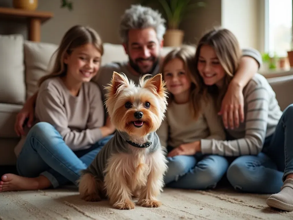 Biewer Yorkshire Terrier Mini Familie