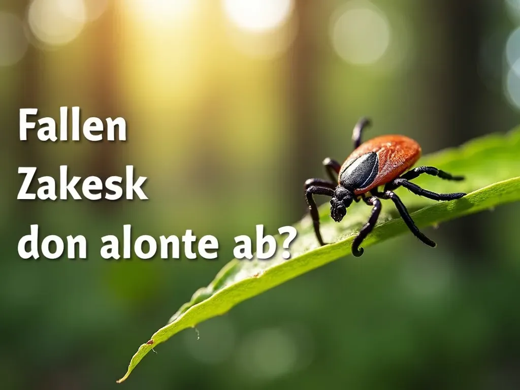 Fallen Zecken von alleine ab