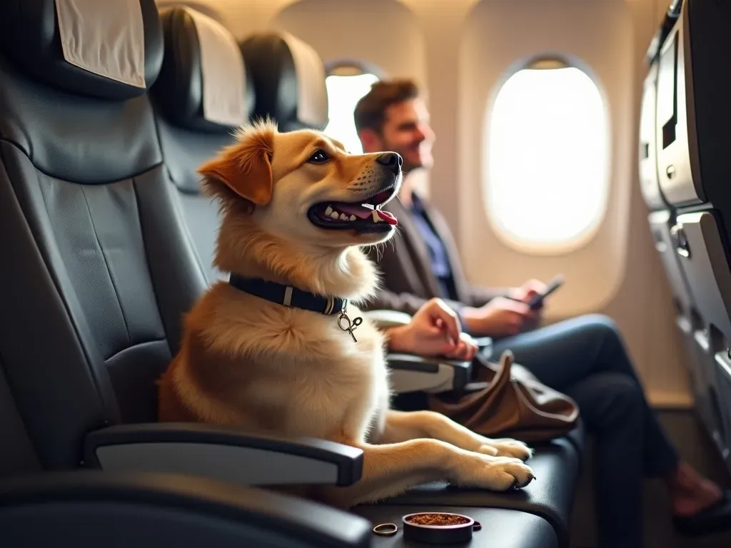 Hund im Flugzeug