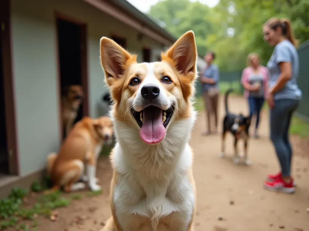 Hund im Tierheim