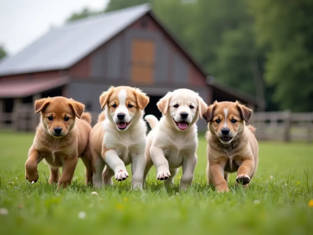 Entdecke die charmanten Hundewelpen Mischlinge vom Bauernhof – Dein neuer bester Freund wartet!