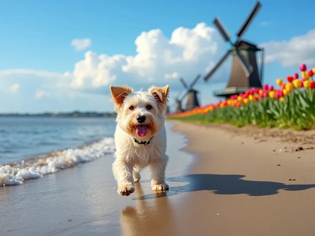 Urlaub Holland Meer Hund