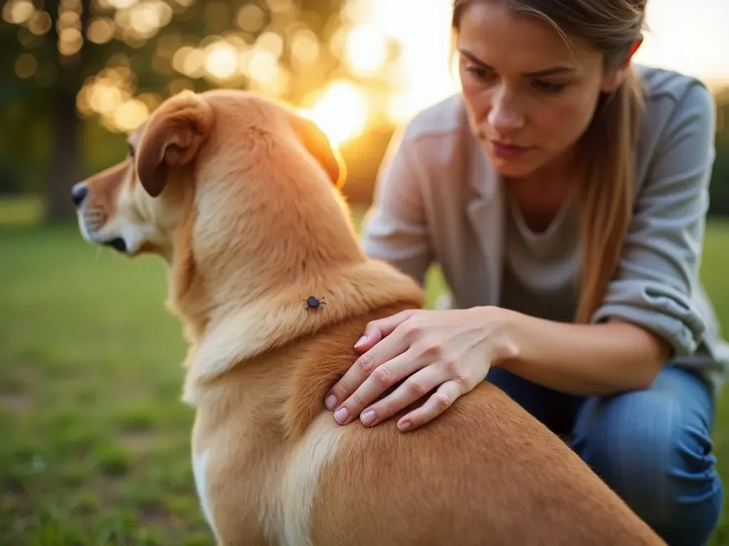 Zecke beim Hund